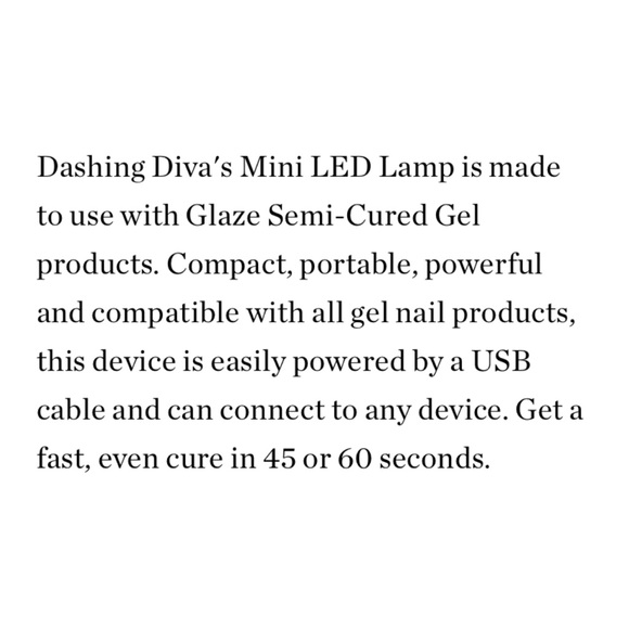 DASHING DIVA Mini LED Lamp + 22 Pc Gel Strips in ‘Luxe Expensive Ombré Glaze’ - Picture 5 of 11